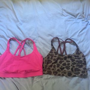 2 Lululemon energy bras size 8